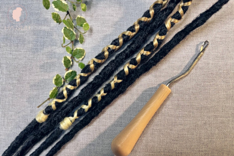 Dupla végű műrasztatincs befonása 2. verzió